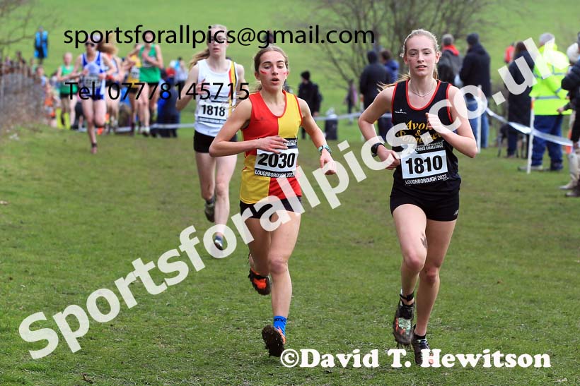Womens Under-17s 2023 UK CAU Inter Counties Cross Country Champs, Prestwold Hall, Loughborough. Photo: David T. Hewitson/Sports for All Pics